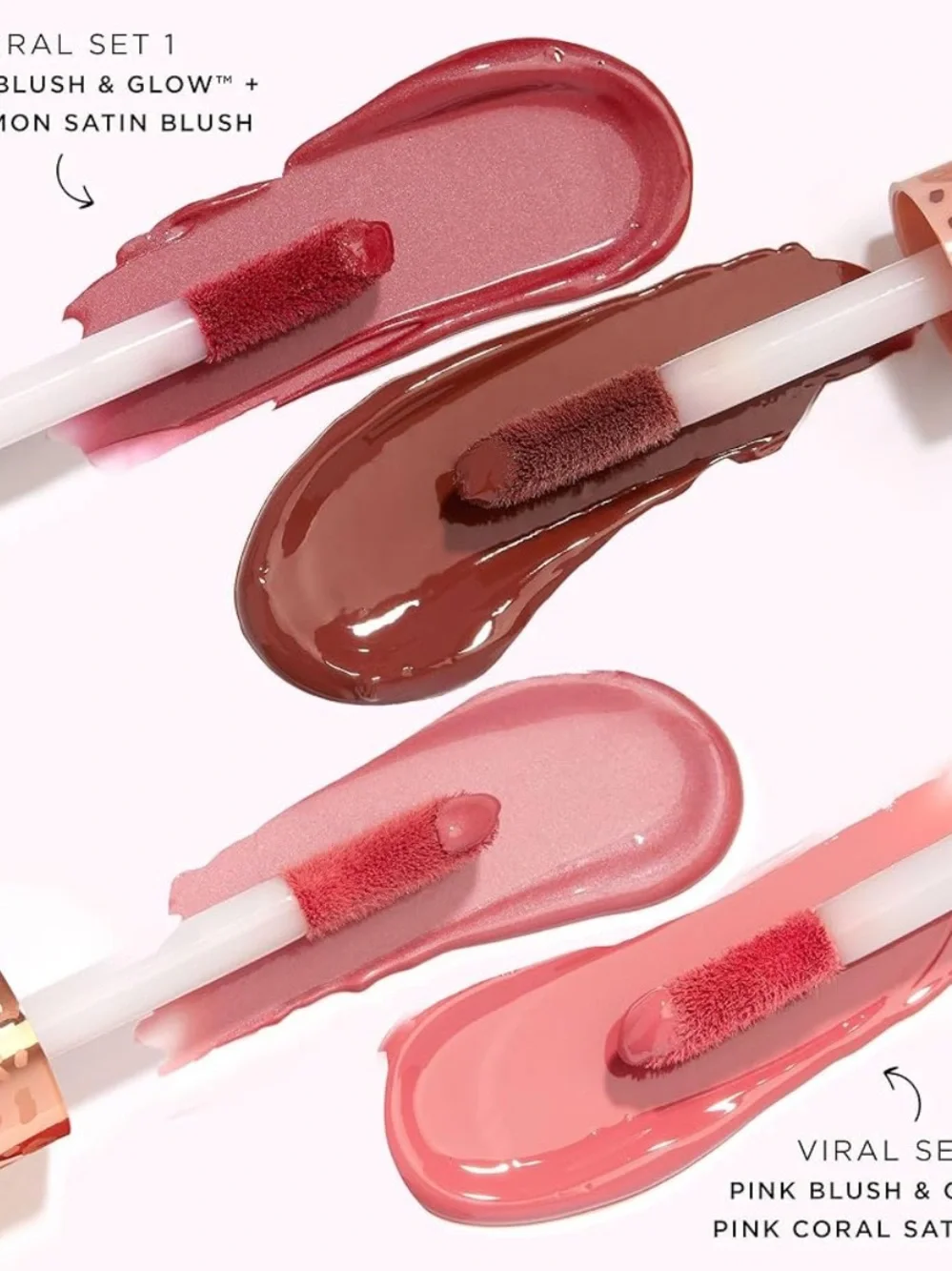 tarte Maneater Mascara with Cinnamon Satin Blush and Berry Blush and Glow